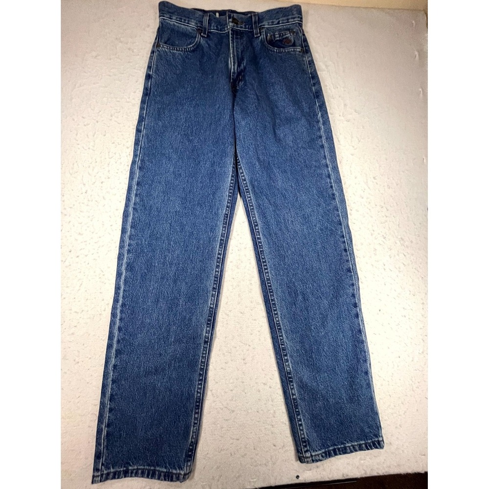 Y2K Harley Davidson Jeans Mens 30x34 Blue Denim Cotton Medium Wash Straight Leg